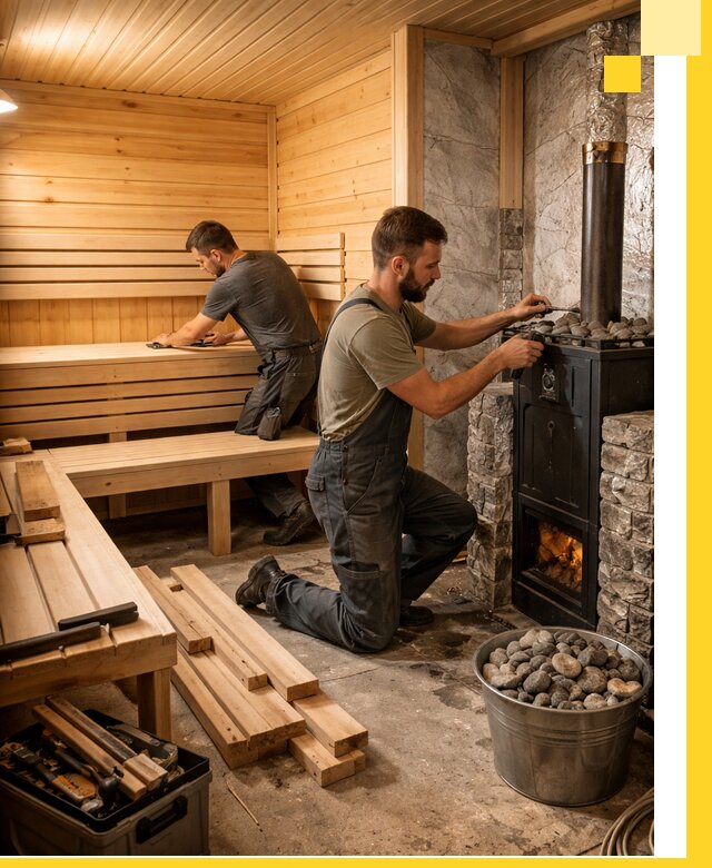 Дизайн и строительство интерьеров бань под ключ в Гукове