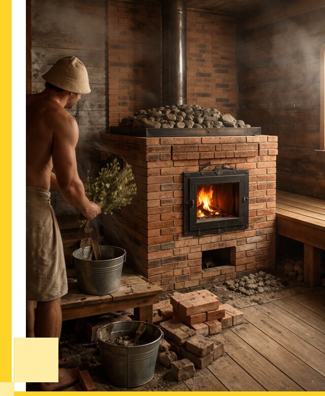 Кирпичные банные печи в Гукове от 92394 р. | ЭриданГкв