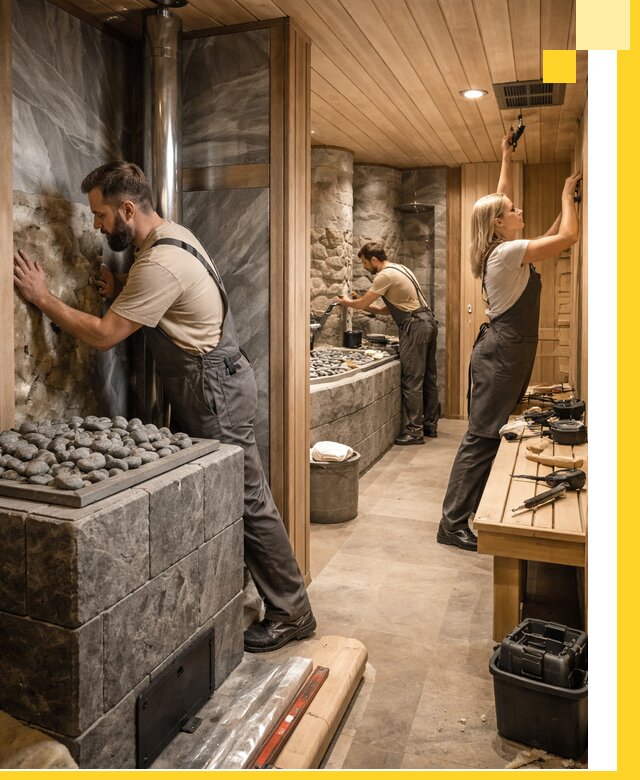 Строительство бань и SPA процедур в Гукове под ключ и отделкой