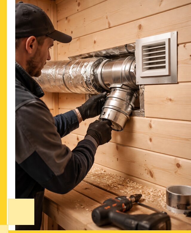 Монтаж вентиляции бани в Гукове от 12319 р. | ЭриданГкв