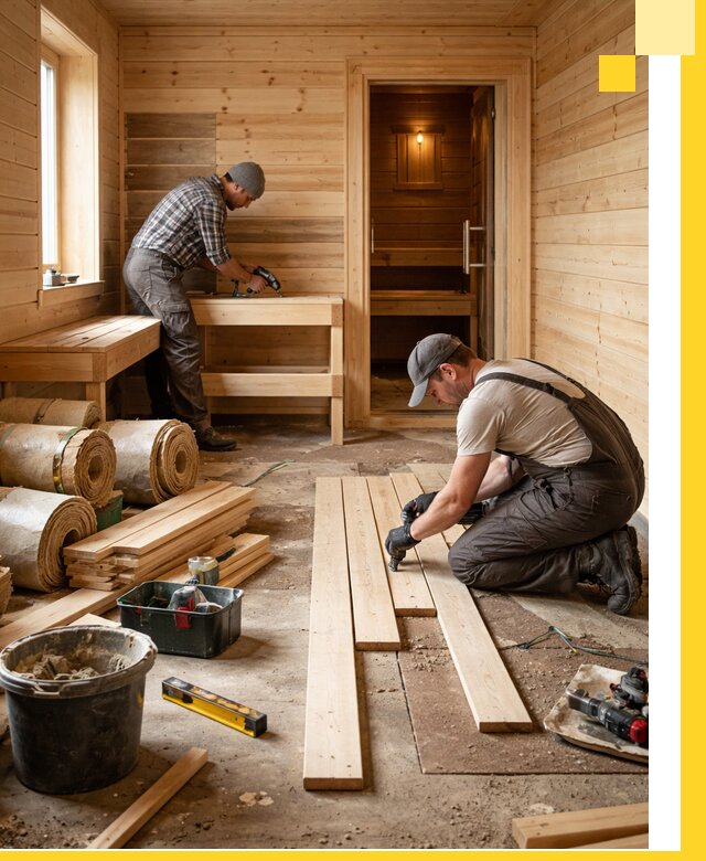 Индивидуальный проект бани с комнатой отдыха под ключ в Гукове