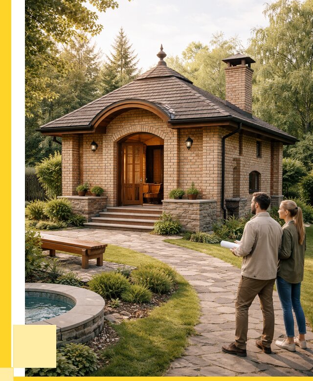 Проект кирпичной бани в Гукове от 30798 р. | ЭриданГкв