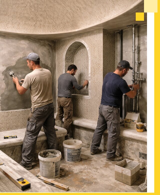 Профессиональный монтаж хамамов под ключ в Гукове с гарантией