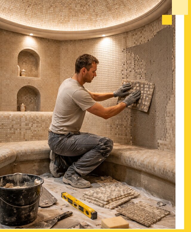 Устройство и монтаж домашнего хамама под ключ в Гукове