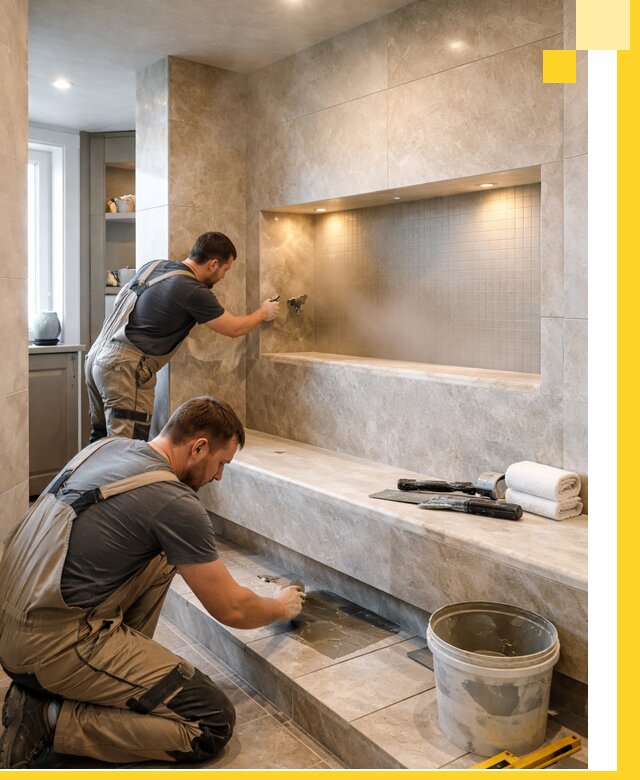 Профессиональное строительство хамама в квартире в Гукове