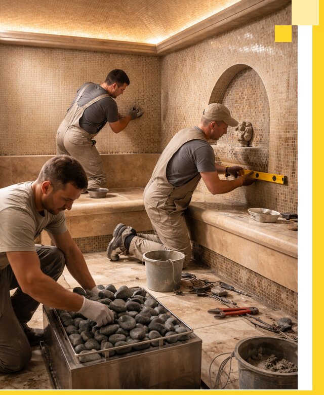 Проектирование и строительство хамама и сауны в Гукове