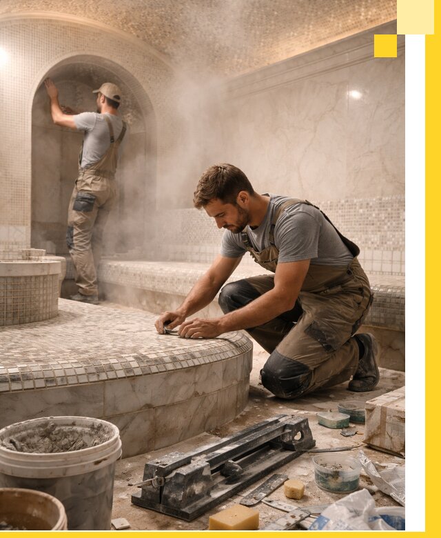 Профессиональный дизайн хамама и SPA под ключ в Гукове