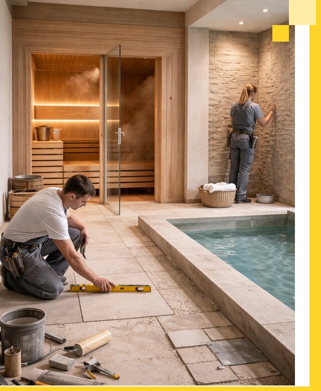 Комплексный дизайн и отделка интерьеров SPA под ключ в Гукове